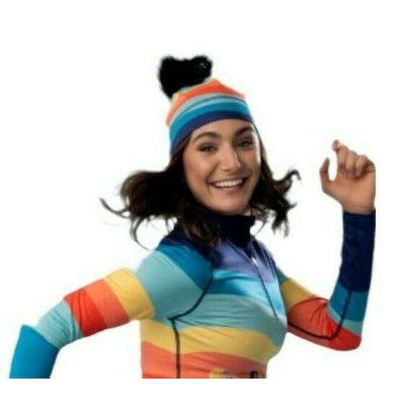 Krimson Klover HAT Peace Love Ski Pompom Beanie Après-ski Removable Pom - Picture 2 of 12